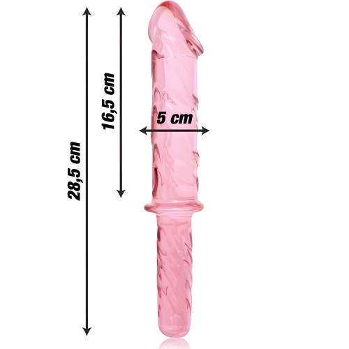 Modelo 24 Dildo Cristal Rosa - Experiencia de Lujo