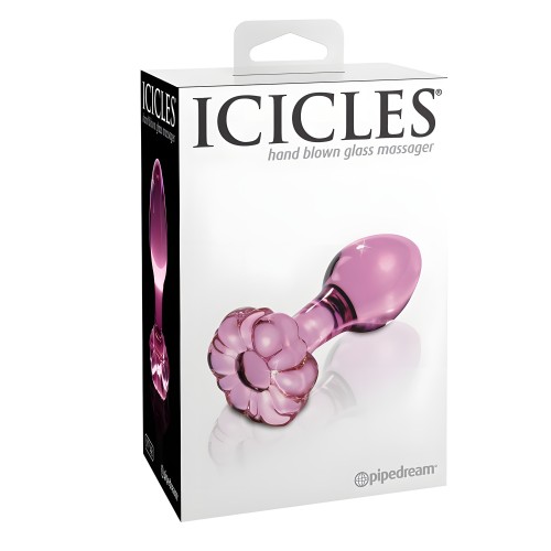 Icicles N. 48 Masajeador De Cristal - Juego Anal Elegante
