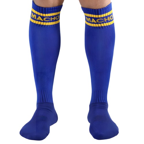 Macho Long Socks One Size Blue