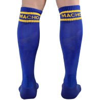 Macho Long Socks One Size Blue