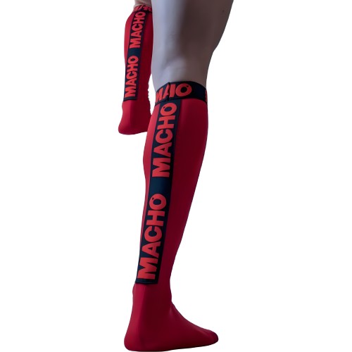 Macho - Calcetines Finos Rojo