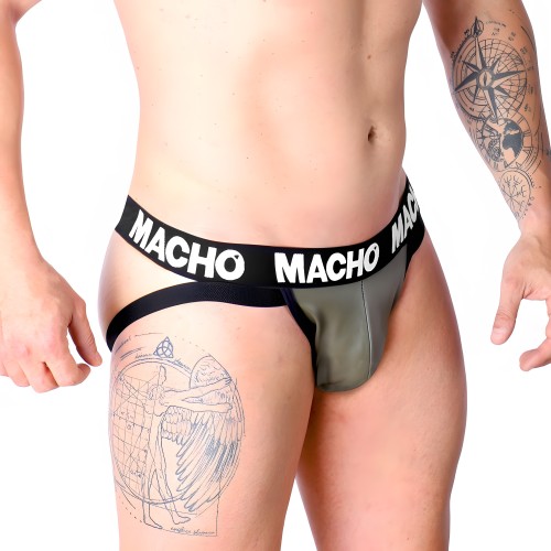 Macho Mx27gr Jock Cuero Gris Beige L