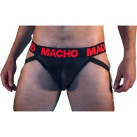 Macho Jock Negro/Rojo XL