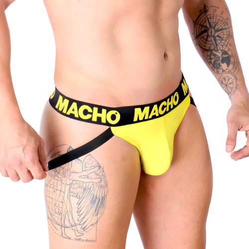 Mx25a Yellow Lycra Jock - Macho Underwear