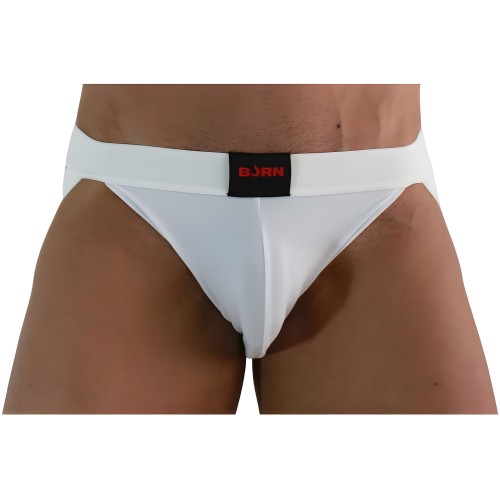 BURN - 007 Jock Lycra Blanco L - Atrevido y Cómodo