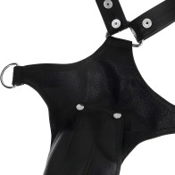 Vegan Leather Jock Strap Harness - Fetish Submissive
