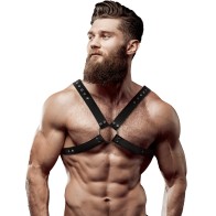 Men's Cross Chest Vegan Leather Harness