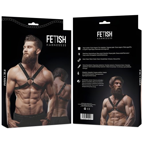 Men's Cross Chest Vegan Leather Harness