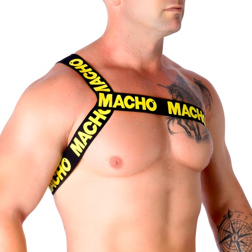 Macho Roman Harness Yellow S/M