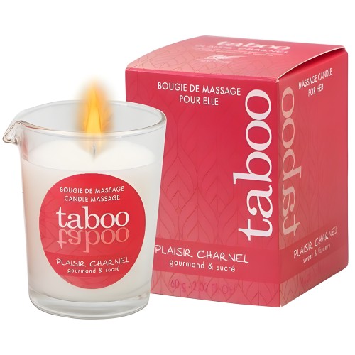 Ruf Taboo Massage Candle with Cocoa Aroma