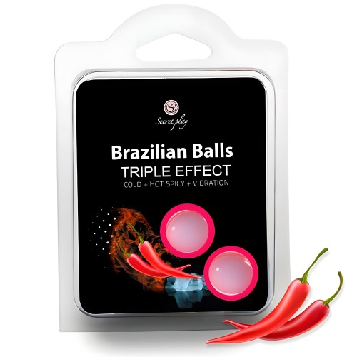 Secretplay Brazilian Balls Set - Triple Effect
