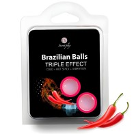 Set de Bolas Brasileñas Secretplay - Triple Efecto