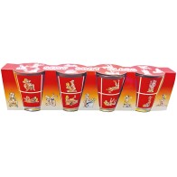 4 Kamasutra Crystal Shot Glasses
