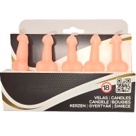 - Caja 5 Velas Forma Pene Carne
