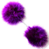 Lilac Marabou Handcuffs