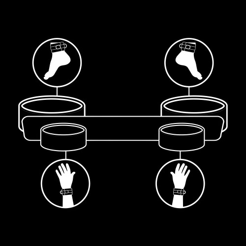 Fetish Submissive Adjustable Spreader Bar