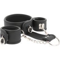 Fetish Submissive Bondage Collar and Cuffs Set