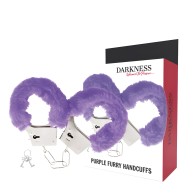Darkness Lilac Metal Cuffs