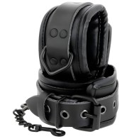 Darkness - Esposas Ajustables Tobillos Leather Negro