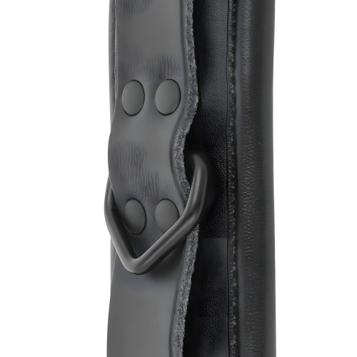 Darkness - Esposas Ajustables Tobillos Leather Negro