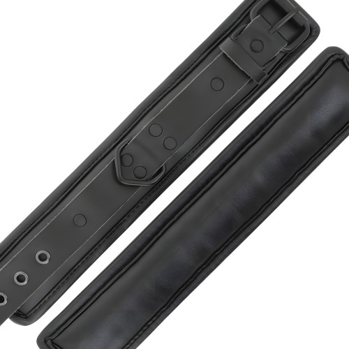 Darkness Adjustable Leather Ankle Cuffs