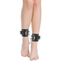 Darkness Adjustable Leather Ankle Cuffs