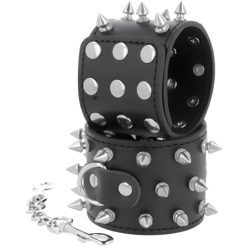 Darkness - Skulls And Bones Spiked Handcuffs