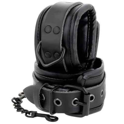 Darkness Leather Collar and Cuffs Set