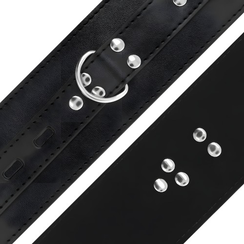 Darkness Synthetic Leather Handcuffs | Darkness Bondage