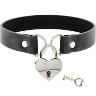 Coquette Chic Desire - Collar Cuero Vegano Corazón