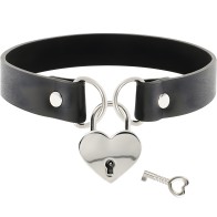 Coquette Chic Desire - Collar Cuero Vegano Corazón
