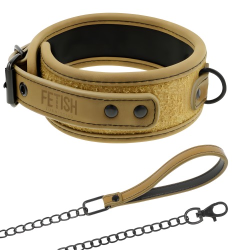 Fetish Submissive Origen - Collar Con Cadena Con Forro De Neopreno