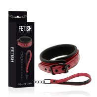 Neoprene Lined Collar with Chain | Fetish Submissive
