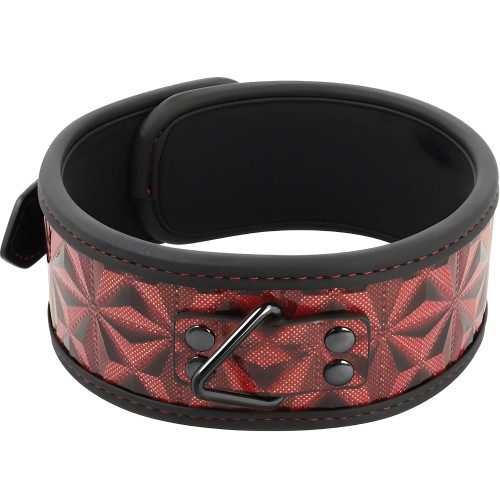 Begme - Red Edition Collar Cuero Vegano Con Forro De Neopreno
