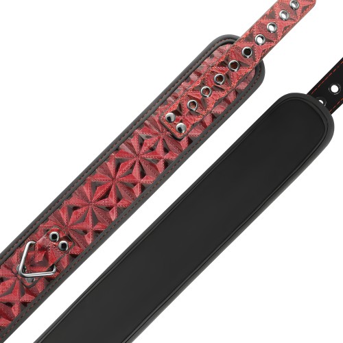 Begme - Red Edition Vegan Leather Collar with Neoprene Lining