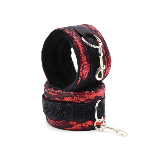 Ohmama Fetish - Velvety Cuffs with Nylon Strap