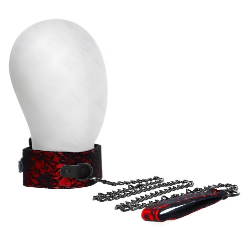 Kink Lace Collar With Leather Belt