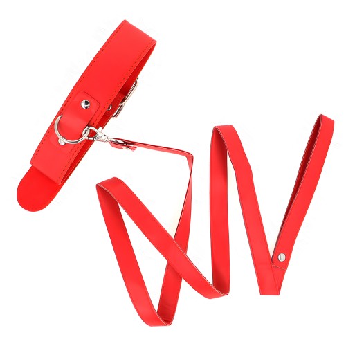 Kink - Adjustable Collar with Strap Red 116 Cm