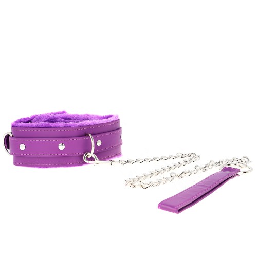 Kink Adjustable Purple Collar with Leash