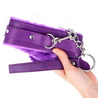 Kink Adjustable Purple Collar with Leash