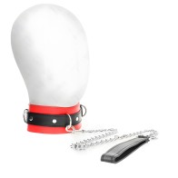 Kink Collar Con Correa Rojo