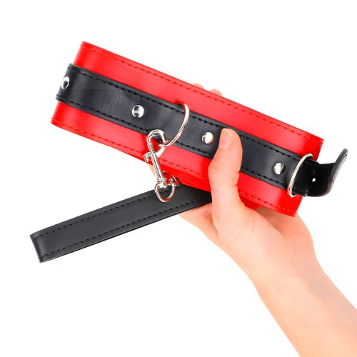 Kink Collar Con Correa Rojo