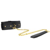 Kink Adjustable Faux Leather Collar - Elegant Control