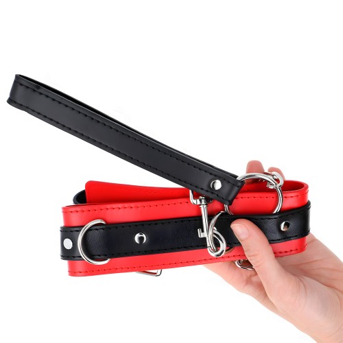 Kink Basic Collar with Leash 65 cm Red