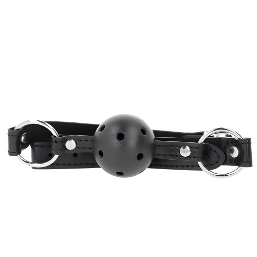 Kink Ball Gag 4.5 Cm Black Hard Hollow Model 1
