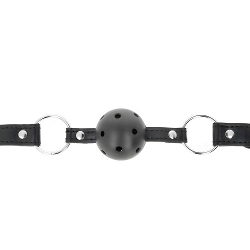 Kink Ball Gag 4.5 Cm Black Hard Hollow Model 1