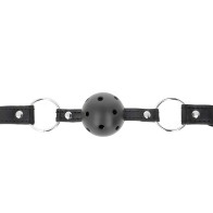 Kink Ball Gag 4.5 Cm Black Hard Hollow Model 1
