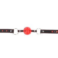 Mordaza De Bola 4.5 Cm Roja Dura Hueca Kink