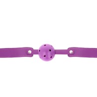 Kink Breathable Purple Ball Gag