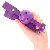 Kink Breathable Purple Ball Gag